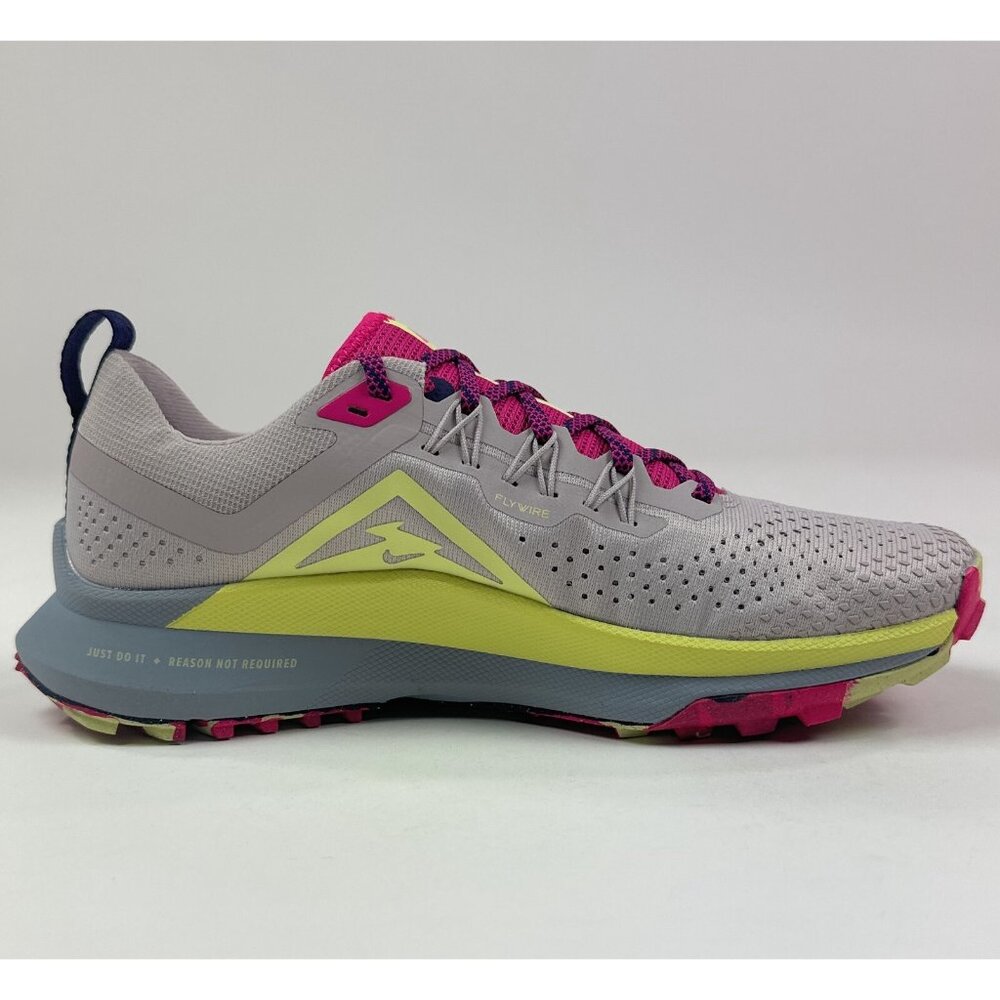 Nike React Pegasus Trail 4 Womens Gray Green Running Shoes Sneakers DJ6159-002 - Picture 5 of 9
